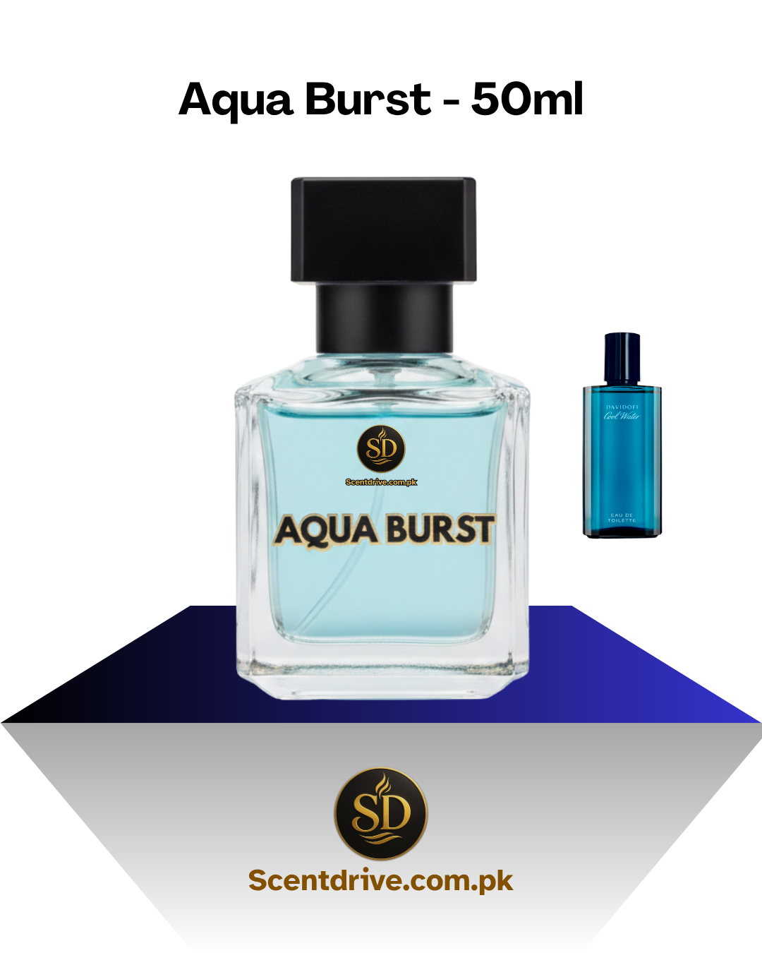 Aqua Burst – 50ml Fresh Aquatic Perfume for Men