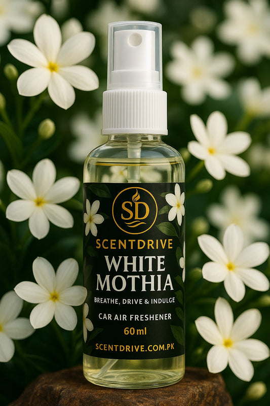 White Mothia – 60ml Floral Car Air Freshener